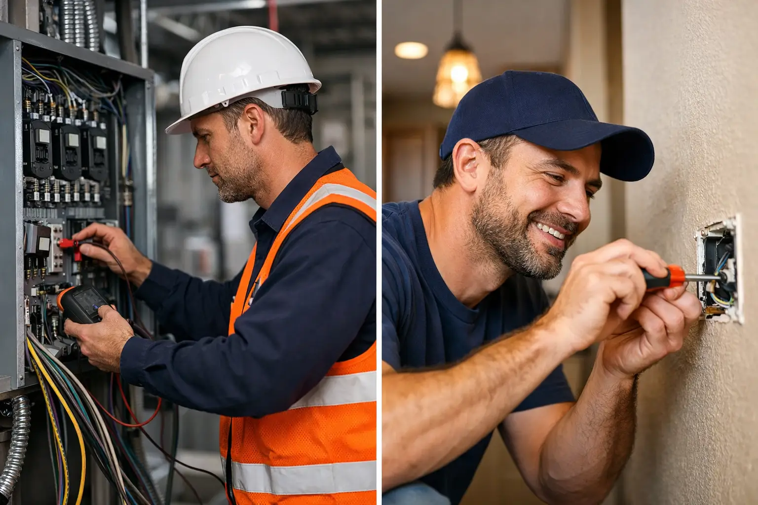 Commercial vs Residential Electrician